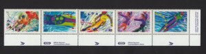 OLYMPIC = ALBERTVILLE FRANCE = CANADA 1992 #1403a MNH Strip FOLDED