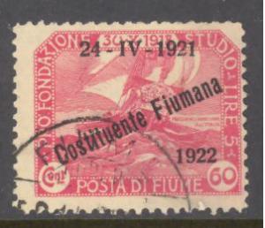 Fiume Sc # 166 used (RS)