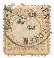 Germany #20  5gr bister FAULTY  (U) CV $30.00