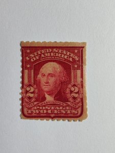 SCOTT #319 MINT THINS TWO CENT WASHINTON