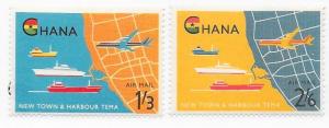 Ghana #C3-C4  Tema Harbor   (MNH) CV $1.60