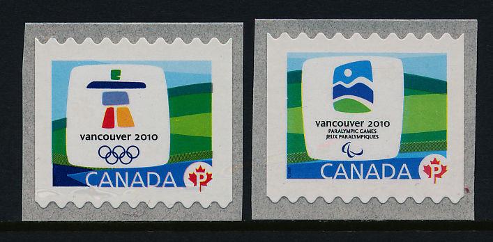 Canada 2306-7 MNH Winter Olympics, Emblems