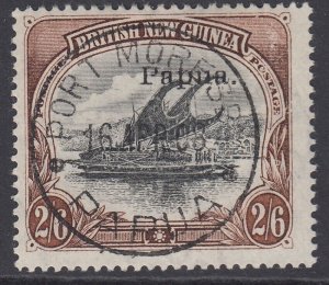 SG 45a Papua (British New Guinea) 1907. 2/6 black & brown. Very fine used...