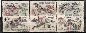 Czechoslovakia 2202-07 MNH 1978 Steeplechase