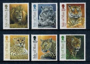 Isle of Man #1596-1601 MNH Big Cats Set of Six