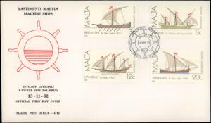 Malta, Worldwide First Day Cover, Ships