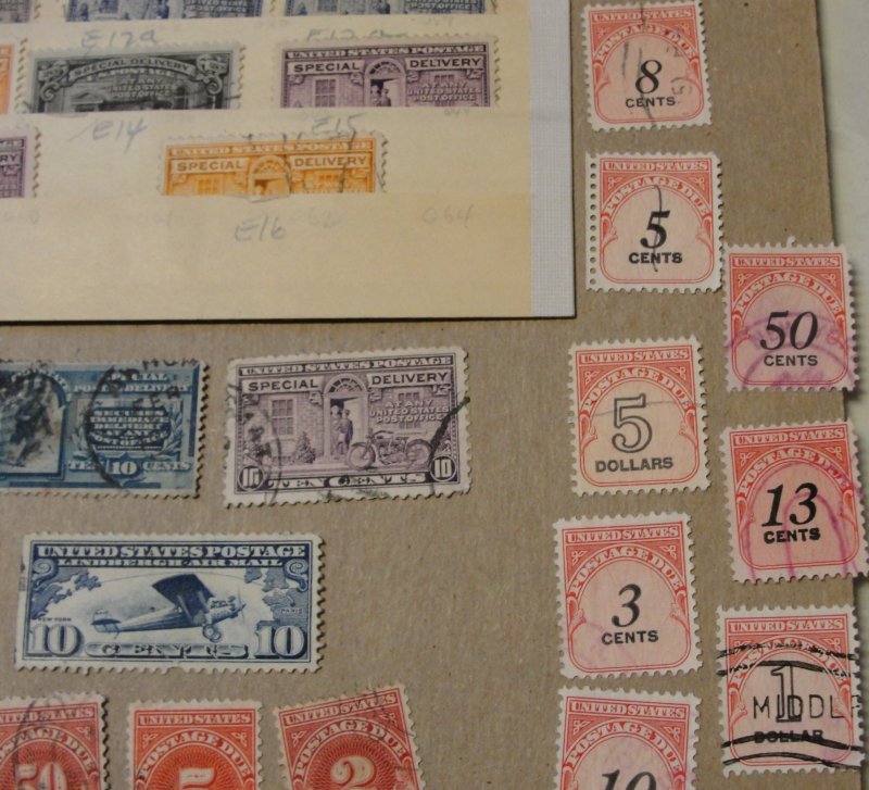 US Postage Due & Parcel Post Lot – All used