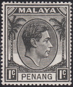 Malaya Penang 1949-52 MH Sc #3 1c George VI