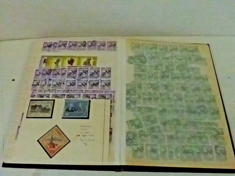 Dealers stock of Yemen stamps in Brown stockbook 