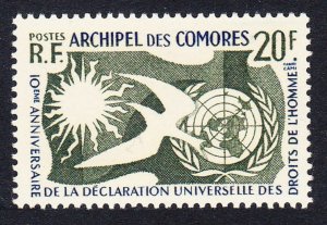 Comoro Is. Declaration of Human Rights 1958 MNH SC#44 SG#19 MI#38