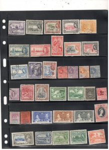 BRITISH GUIANA COLLECTION ON STOCK SHEET MINT/USED