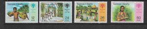 SAMOA - 1979 YEAR OF THE CHILD - SCOTT 499 TO 502 - MNH