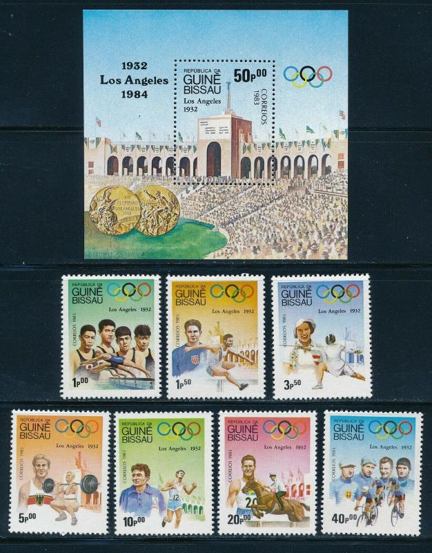 Guinea Bissau - Los Angeles Olympic Games MNH Sports Set Stadium (1984)