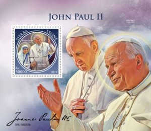 Sierra Leone - 2019 John Paul II - Stamp Souvenir Sheet - SRL190203b