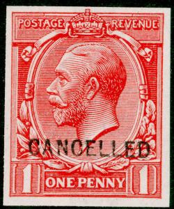 SG357 SPEC N16x(3), 1d scarlet, NH MINT. Cat £90+ 'CANCELLED' 