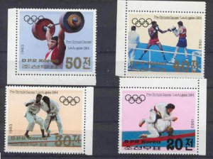 Korea N 2293-96 MNH Olympic-84 SCV13