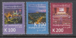 Burma 419-421 MNH VF