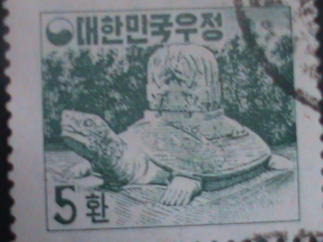 ​KOREA-1954-SC#196- TOMB STONE OF MU YAI WANG-USED-VERY FINE-71 YEARS OLD