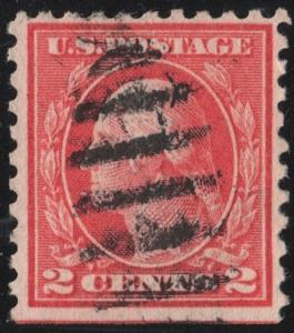 SC#425 2¢ George Washington Single (1914) Used