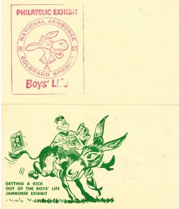 1960 Boy Scouts of America National Jamboree Colorado Springs, CO Postal Card *