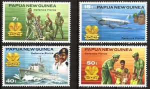 Papua New Guinea 1981 Military Development & Growth of Defense Forces set 4 MNH