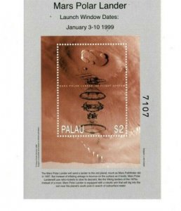 Palau - 1999 - Exploring Mars - Souvenir Sheet - MNH