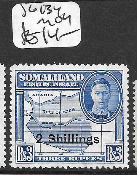 SOMALILAND  (P1109B) KGVI 3R MAP SG 134  MOG