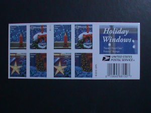 ​UNITED STATES- HOLIDAY WINDOWS-CHRISTMAS MNH BOOKLET OF 20 FOREVER STAMPS VF