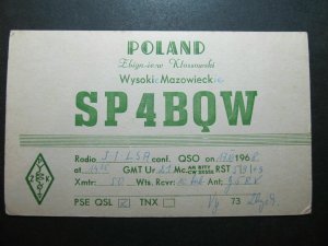 5557 Amateur Radio QSL Card Wysokic Mazowieckie Poland-