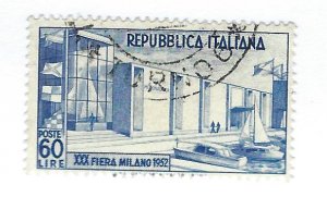 Italy SC#600 Used F-VF SCV$20.00...Worth a Close Look!
