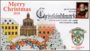 18-348, 2018, Christmas, Pictorial Postmark, Event Cover, New Washington OH