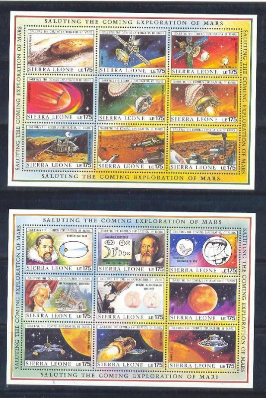 Space Sierra Leone MNH 1167-71A S/S Space