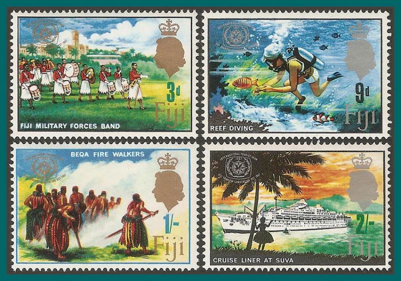 Fiji 1967 Tourist Year, MNH 229-232,SG360-SG363