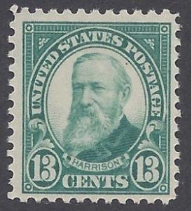 #622 13c Benjamin Harrison 1926 Mint NH