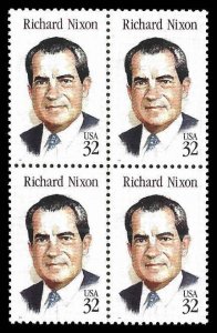 PCBstamps   US #2955 Block $1.28(4x32c)Richard Nixon, MNH, (2)