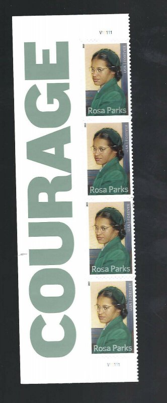 4742  Rosa Parks HEADER STRIP   MNH 2013.