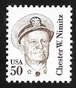 #1869D 50 cent Chester W. Nimitiz, Stamp mint OG NH F-VF