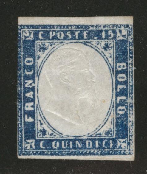 ITALY Scott 22 MH* CV $80 stamp 1863