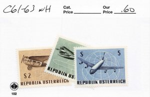 AUSTRIA    C61-63    MNH