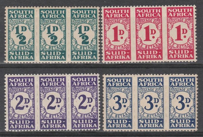 SOUTH AFRICA 1943 POSTAGE DUE BANTAM SET MNH **