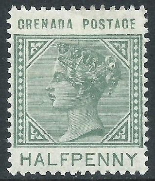 Grenada, Sc #20, 1/2d MH (inverted Watermark)