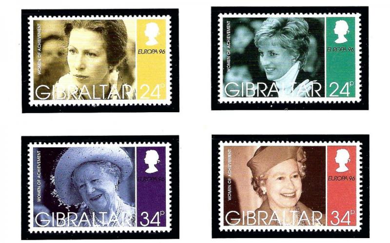 Gibraltar 703-06 MNH 1996 Women of the British Royal Family