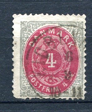 Denmark 1870 Sc 18 Used Numerical  8458