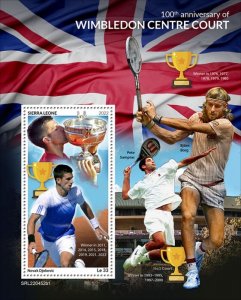 SIERRA LEONE - 2022 -Wimbledon Centre Court-Perf Souv Sheet #1-Mint Never Hinged