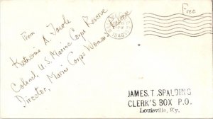 United States Marine Corps Soldier's Free Mail 1946 Washington, D.C. U.S. Mar...