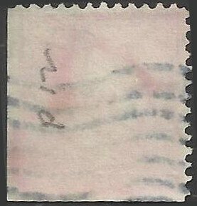 # 332 Used Ink Smear Upper Left Carmine George Washington
