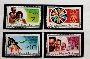 Papua New Guinea Sc 517-20 MNH SET of 1980 - National Census