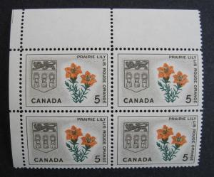 Canada 425 Corner Block UL VF MNH