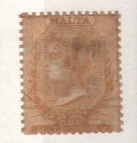 Malta Scott 1 Mint hinged (surface soiled) - Catalog Value $850.00