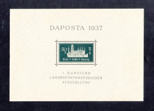 Danzig Scott #221 S/Sheet MNH Note